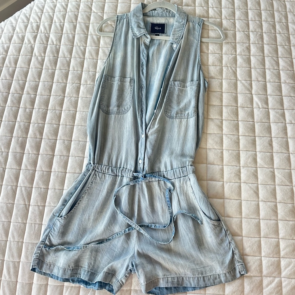 Sleeveless Denim Romper